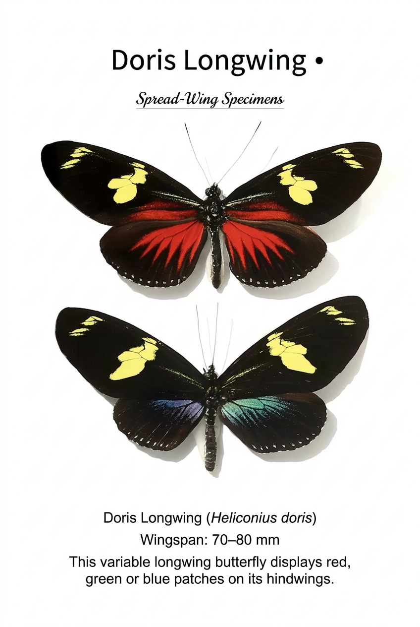 Doris Longwing Butterfly Specimen | Heliconius doris